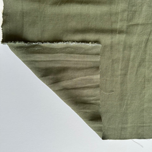 Viscose / Linen - Military Green