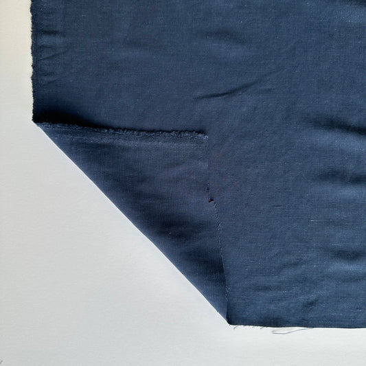 Viscose / Linen - Navy Blue