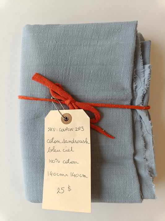 Coton sandwash - Coupon #253