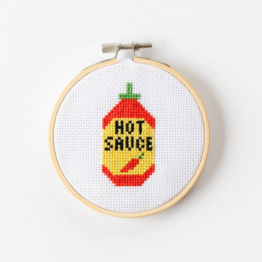 Kit de point de croix - Sauce piquante | Cotton Clara