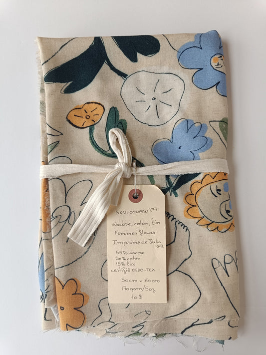 Viscose/lin/coton - Coupon #277