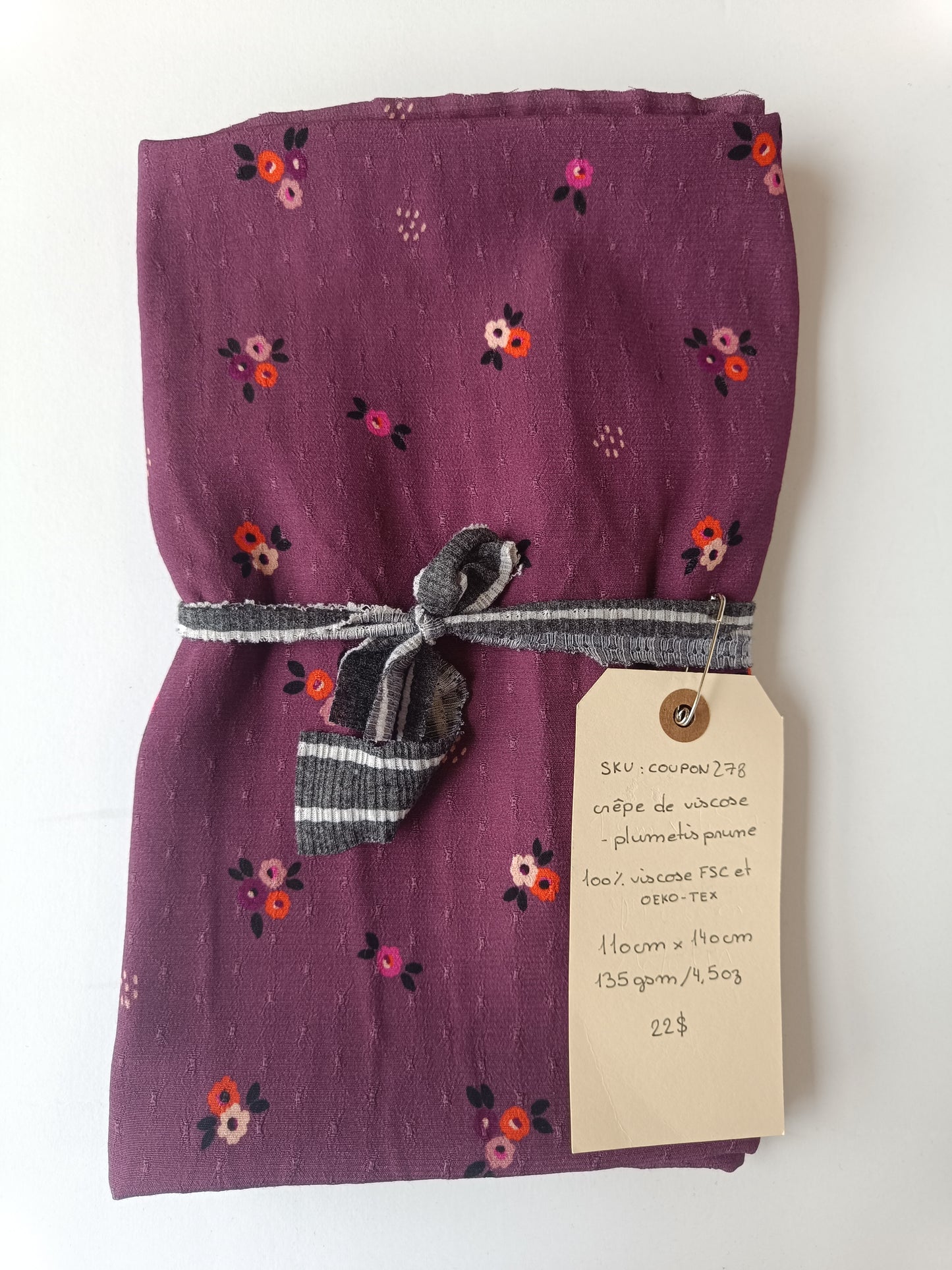 Crêpe de viscose - Coupon #278