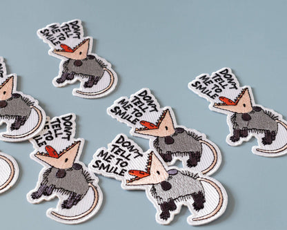 Patch thermocollant «Dont Tell Me To Smile Oppossum - RippleSplash