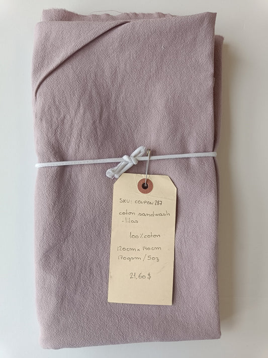 Coton sandwash - Coupon #287