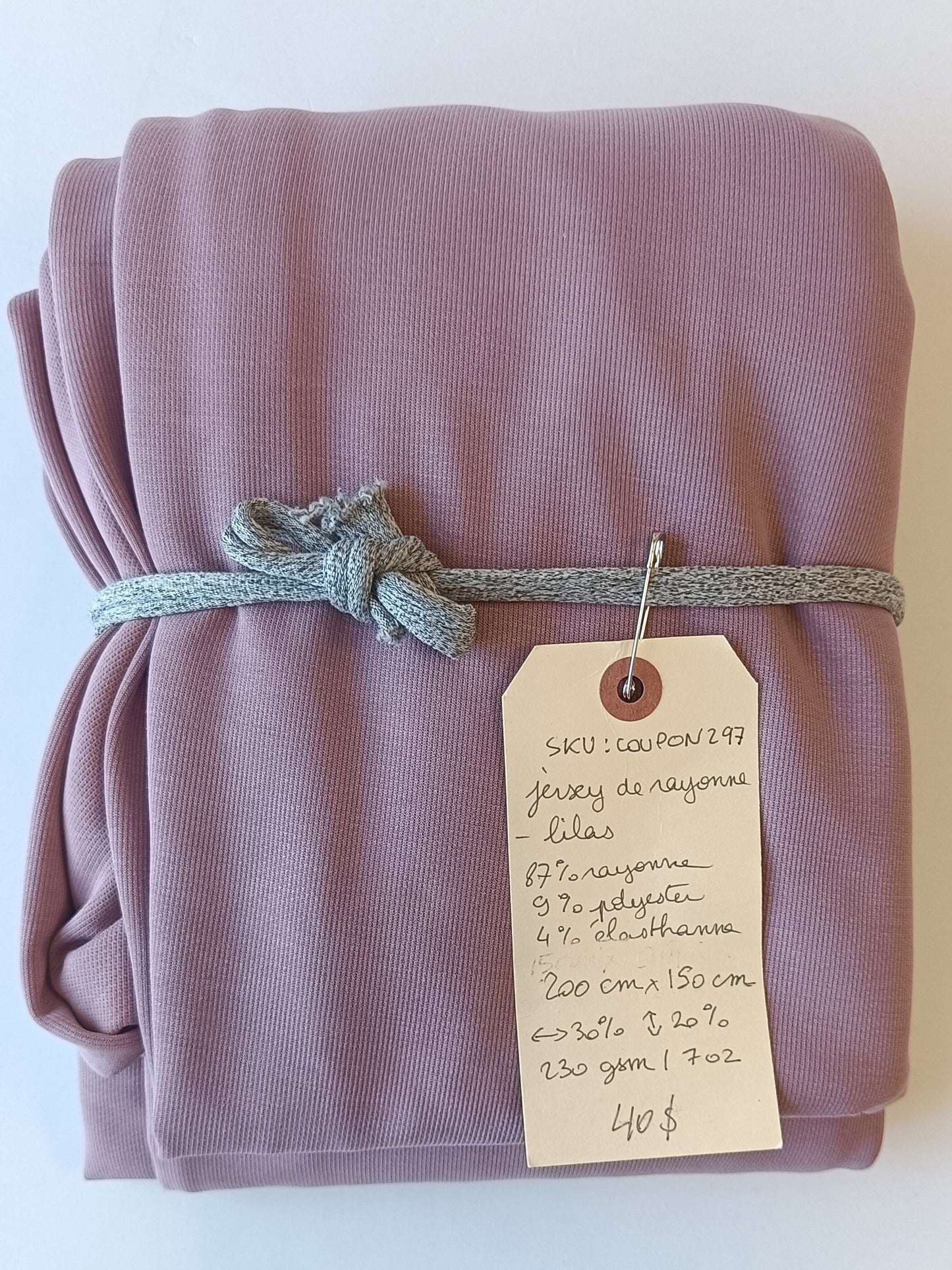 Jersey de rayonne - Coupon #297