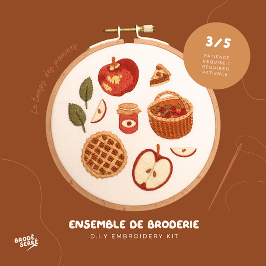 Ensemble de broderie - Le temps des pommes - BRODÉ SERRÉ