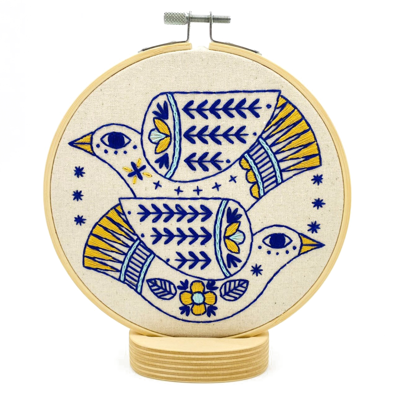 Complete Turtle Doves Embroidery Kit