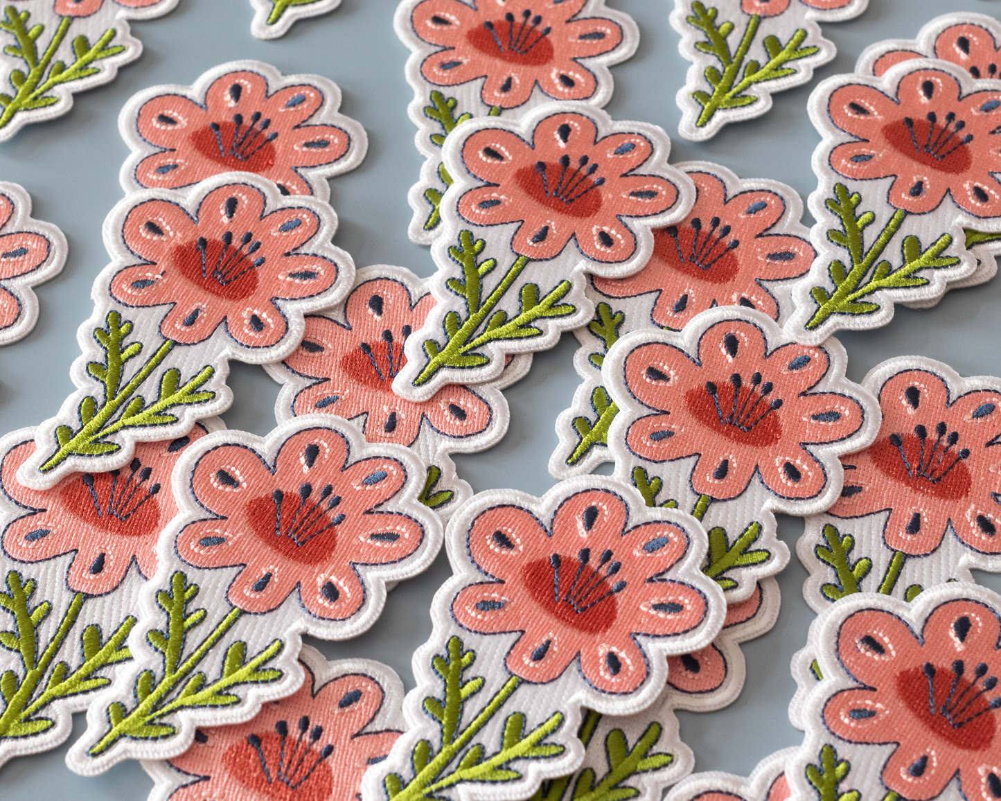 Patch thermocollant Fleur Rose - RippleSplash