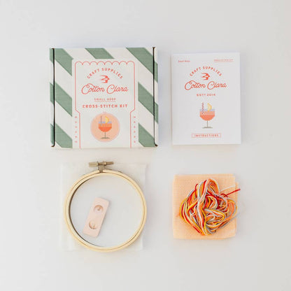Kit de point de croix - Cocktail Spritz | Cotton Clara
