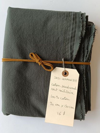 Coton sandwash - Coupon #318