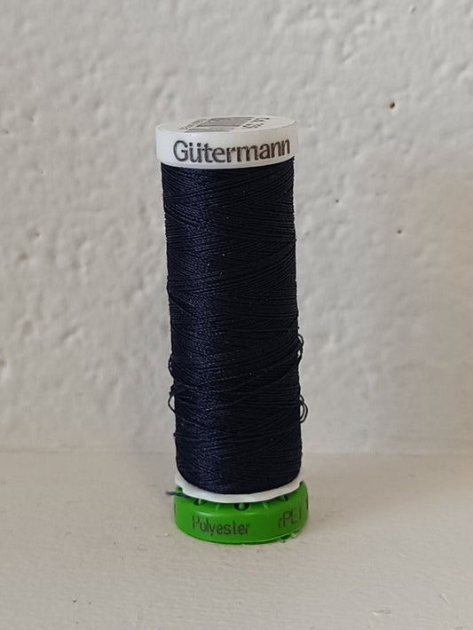 Recycled polyester thread / rPet - 339 Very dark blue - GÜTERMANN