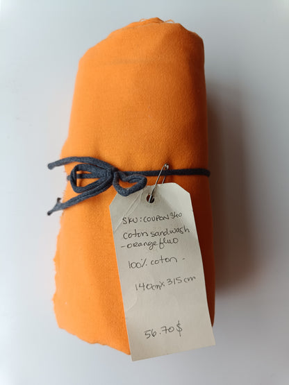 Coton sandwash - Coupon #340