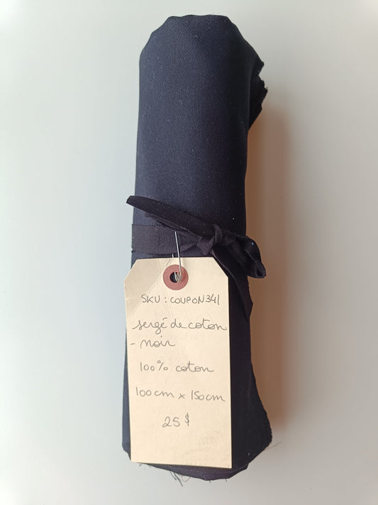 Sergé de coton - Coupon #341