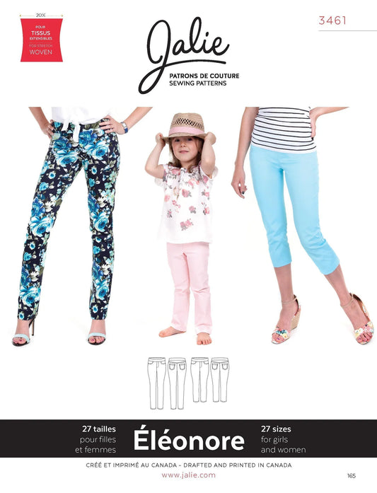 Jean à enfiler ELEONORE 3461 | Patron papier - Jalie