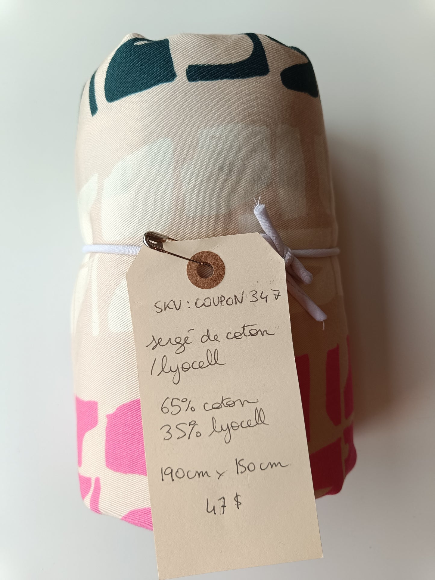 Sergé de coton/lyocell - Coupon #347