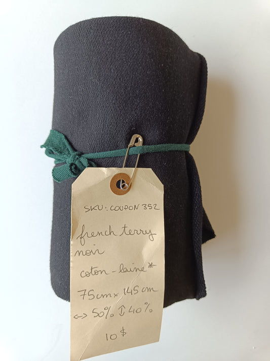 French Terry coton/laine - Coupon #352