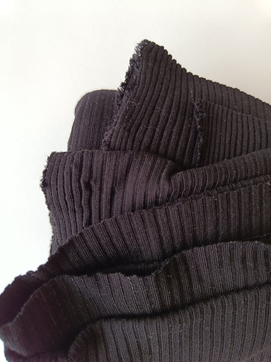 Jersey côtelé de coton - Coupon #355
