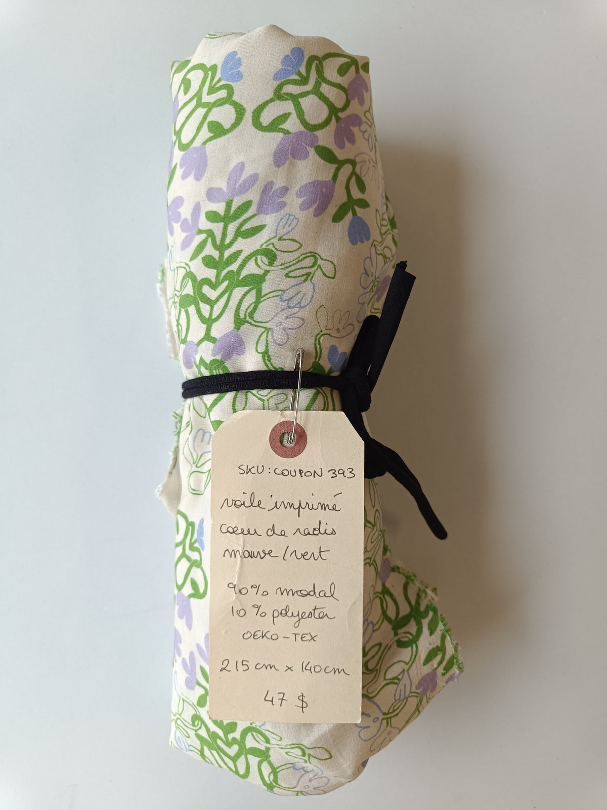 Voile de modal imprimé - Coupon #393