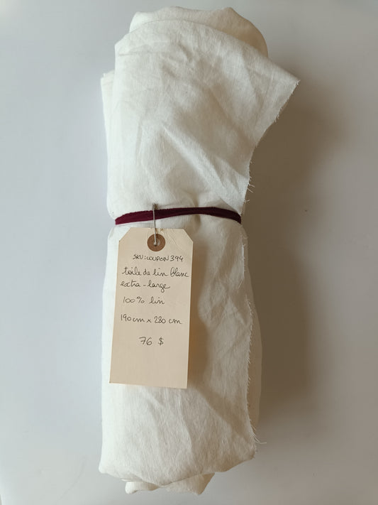 Toile de lin extra-large - Coupon #394
