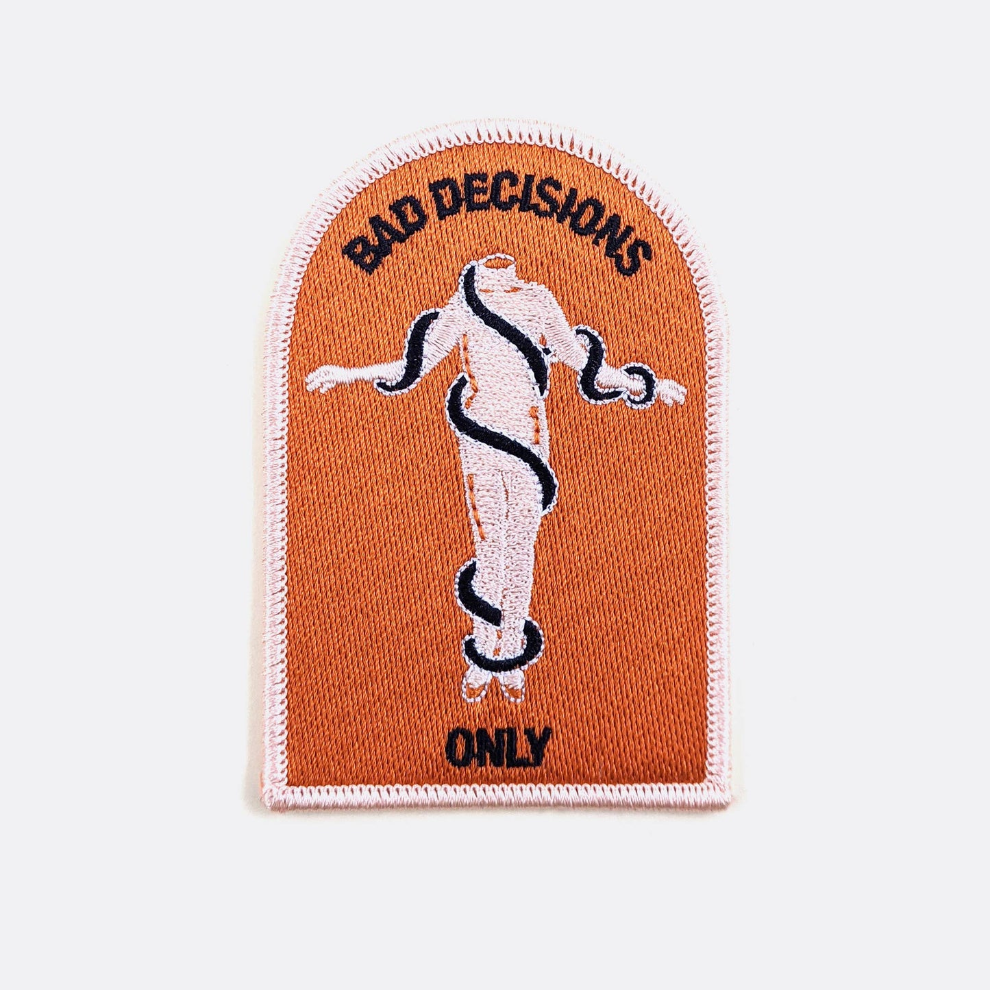 Patch « Bad Decisions Only » à coudre ou repasser