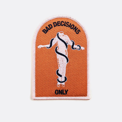 Patch « Bad Decisions Only » à coudre ou repasser