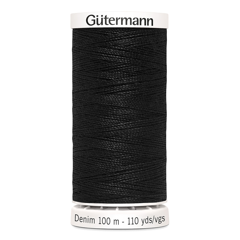 Fil à coudre - Denim - Noir - GÜTERMANN