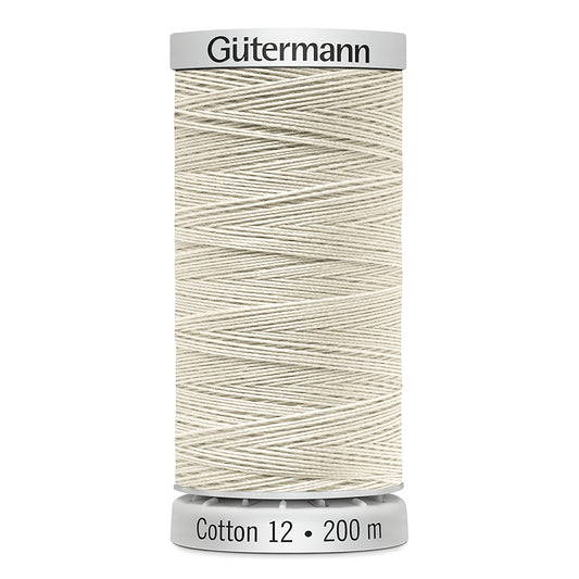 Fil de coton 12 wt - Naturel - GÜTERMANN - 200m