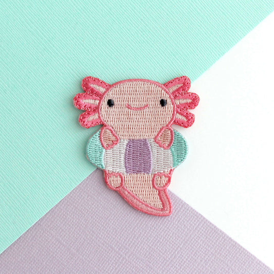 Écusson thermocollant - Axolotl | Wild Whimsy Woolies