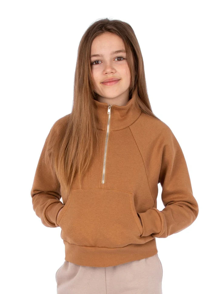 SOPHIE Half-Zip Sweatshirt 4674 | Paper pattern - Jalie