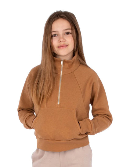 SOPHIE Half-Zip Sweatshirt 4674 | Paper pattern - Jalie