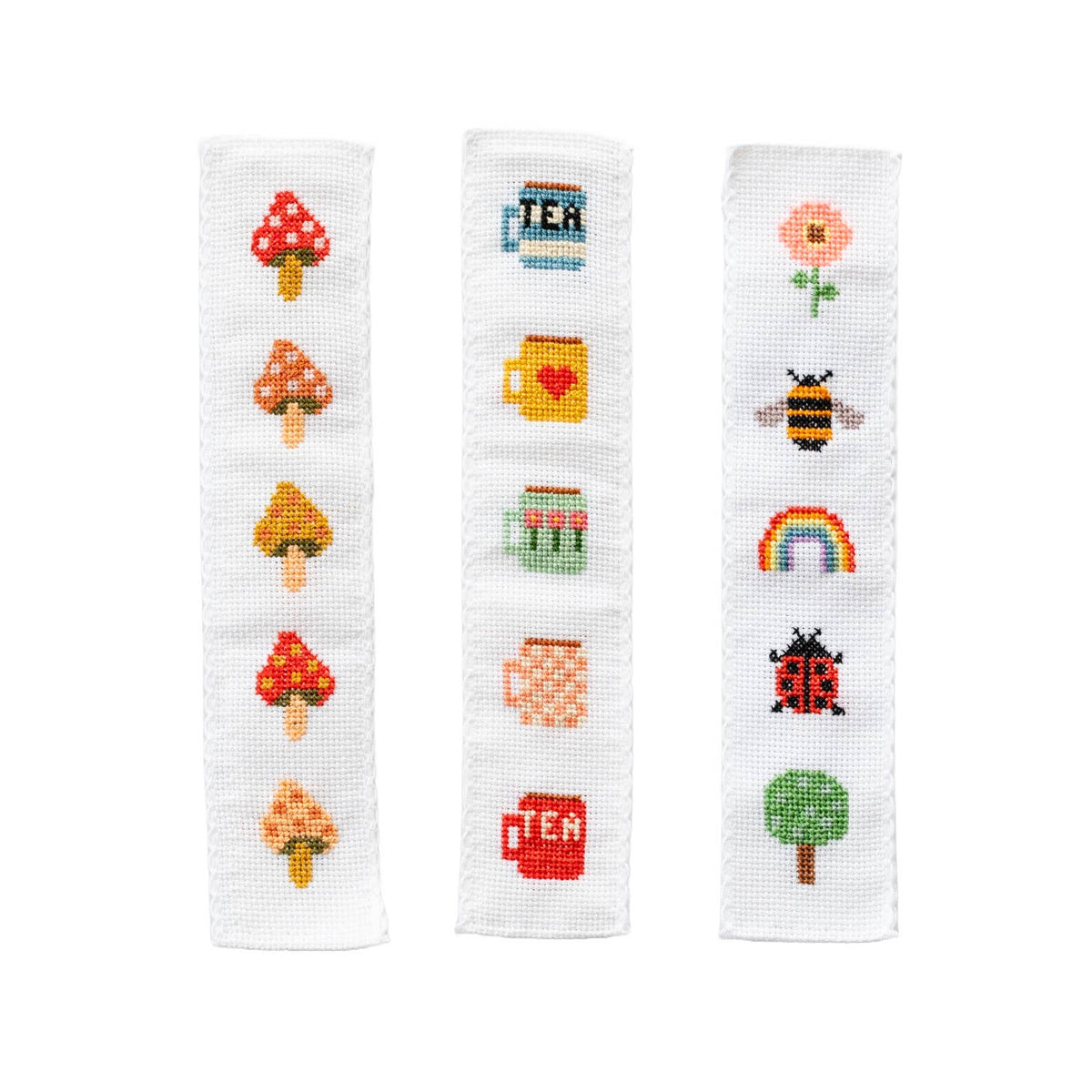 Kit marque-page au point de croix - Champignons | Cotton Clara