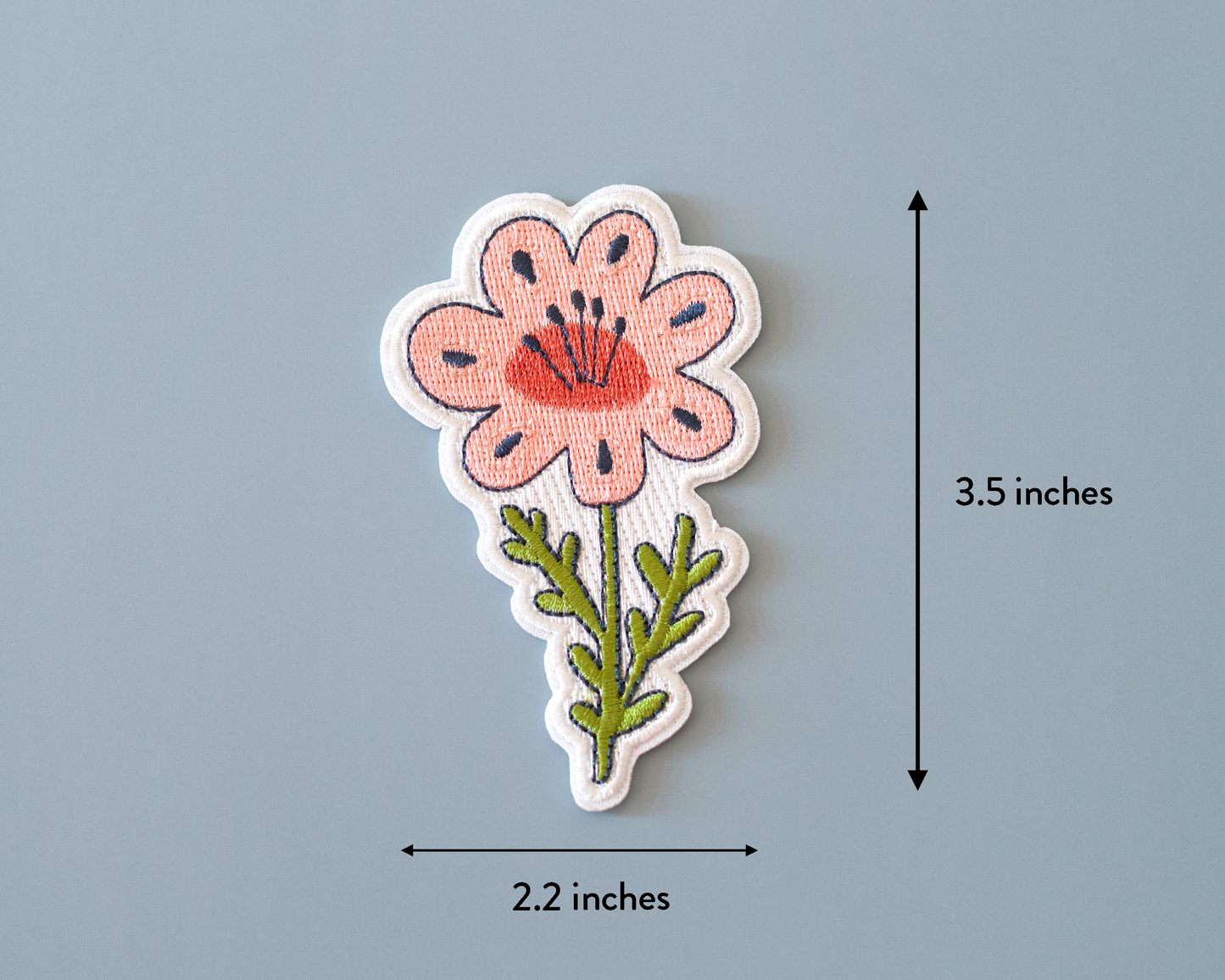 Patch thermocollant Fleur Rose - RippleSplash