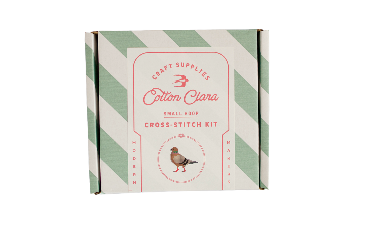 Kit de point de croix - Pigeon | Cotton Clara