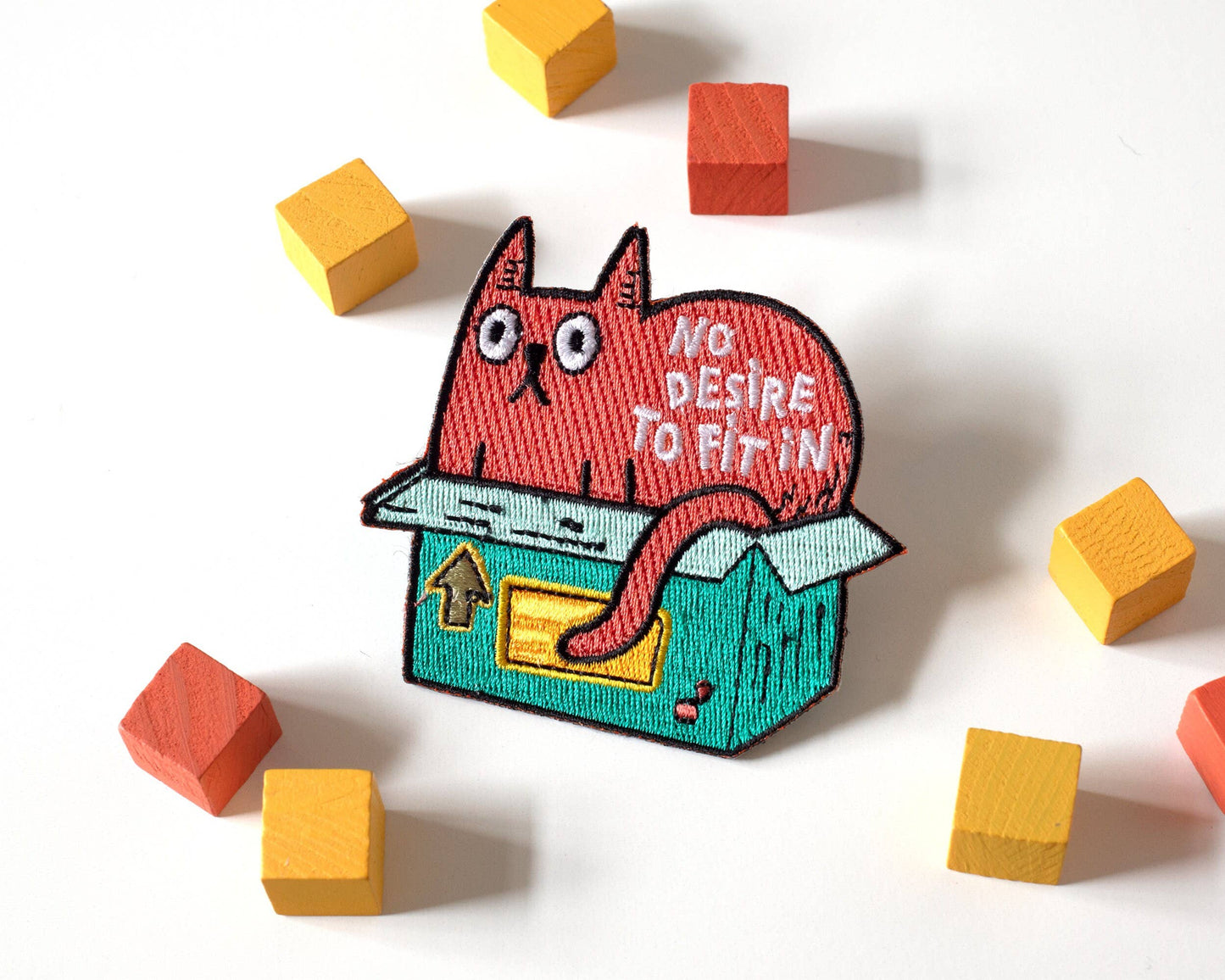 Patch thermocollant chat « No Desire to Fit In » - RippleSplash