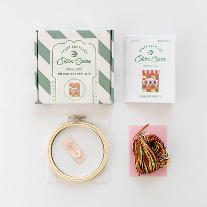 Kit de point de croix - Kimchi | Cotton Clara