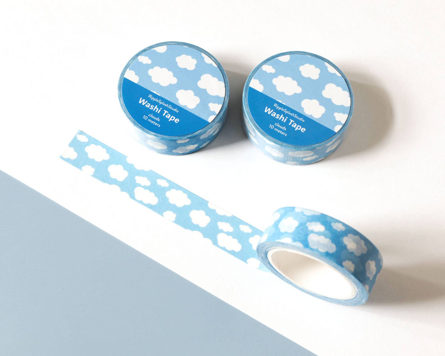 Ruban Washi Clouds