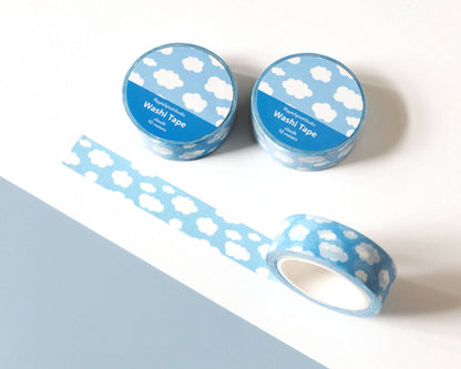 Ruban Washi Clouds