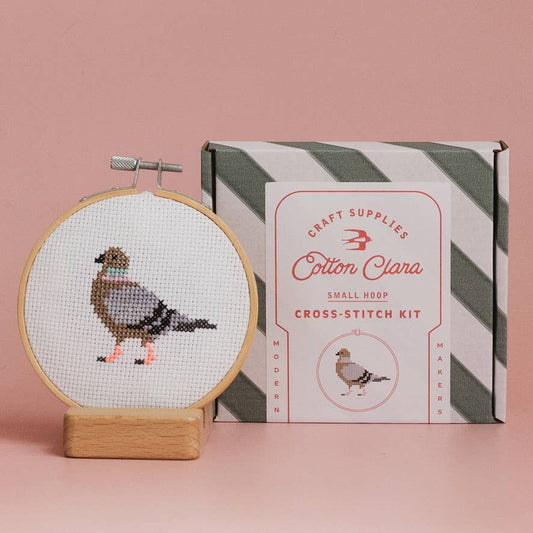 Kit de point de croix - Pigeon | Cotton Clara