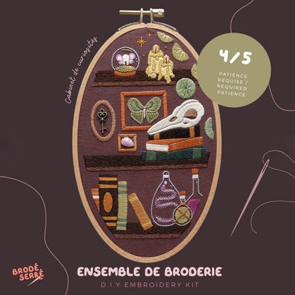 Ensemble de broderie - Cabinet de curiosités - BRODÉ SERRÉ