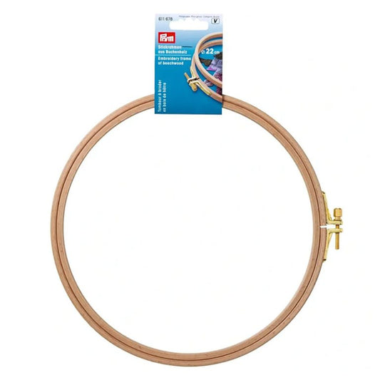 Beechwood embroidery hoop - 22cm / 8.5" - Prym 