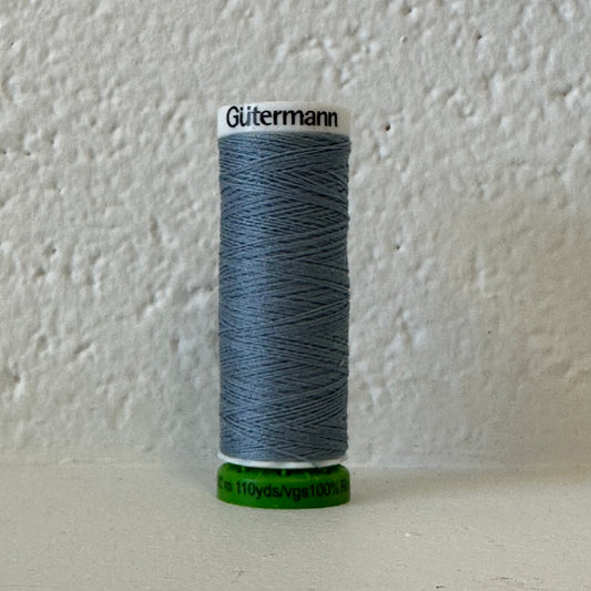 Fil de polyester recyclé / rPet - 64 Bleu gris - GÜTERMANN
