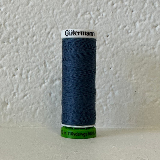 Fil de polyester recyclé / rPet - 68 Bleu égée - GÜTERMANN