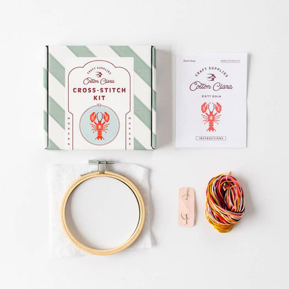 Lobster cross-stitch kit