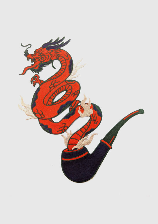 Écusson thermocollant - dragon fumant | Badaboöm