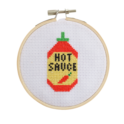 Kit de point de croix - Sauce piquante | Cotton Clara