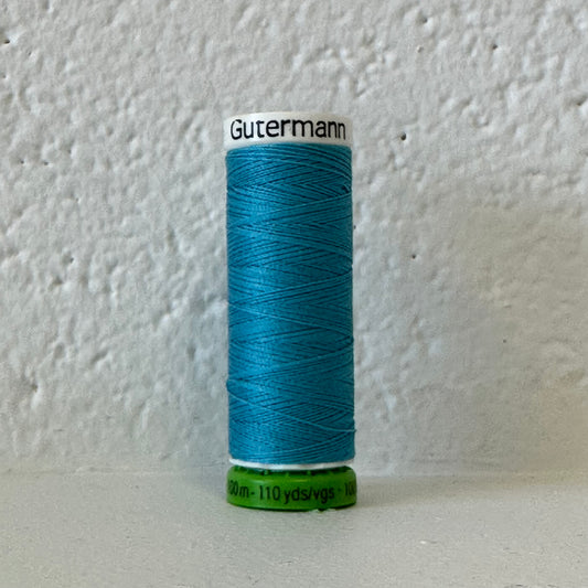 Fil de polyester recyclé / rPet - 736 Bleu cyan - GÜTERMANN