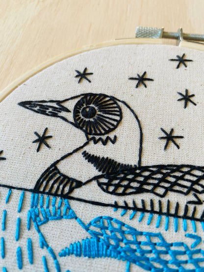 "Loon" Full Embroidery Kit