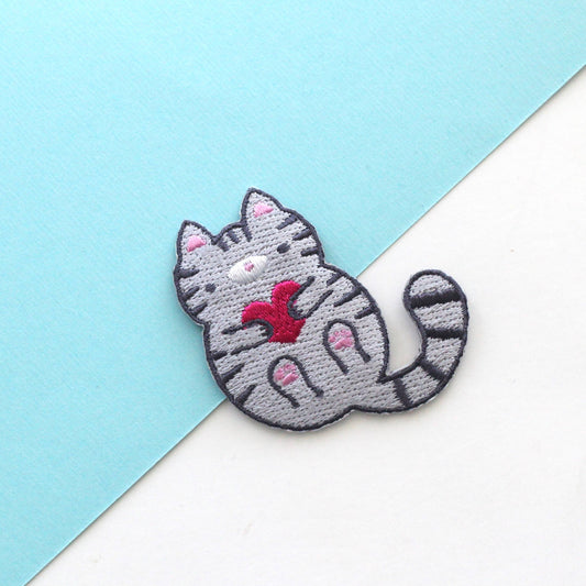Écusson thermocollant - Chat tigré | Wild Whimsy Woolies