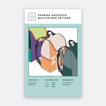 Pembina backpack paper pattern