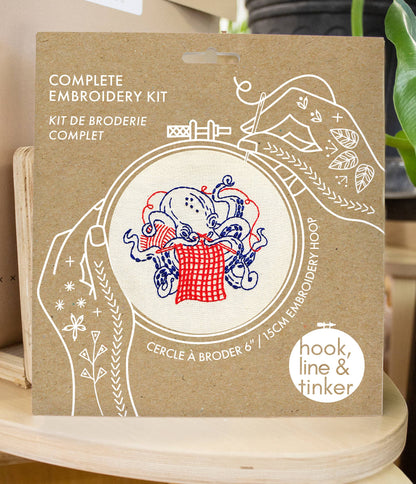 Kit de broderie complet Tricot de pieuvre